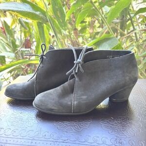 Arche Black Suede Ankle Boots – EU 37 / US 6.5–7 – Latex Sole – Made in France